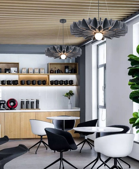 Светильник DZN-13721 СЕРЫЙ ` D600/H150+1200/1/E27/40W ECHO ACOUSTIC войлочный акустический светильни