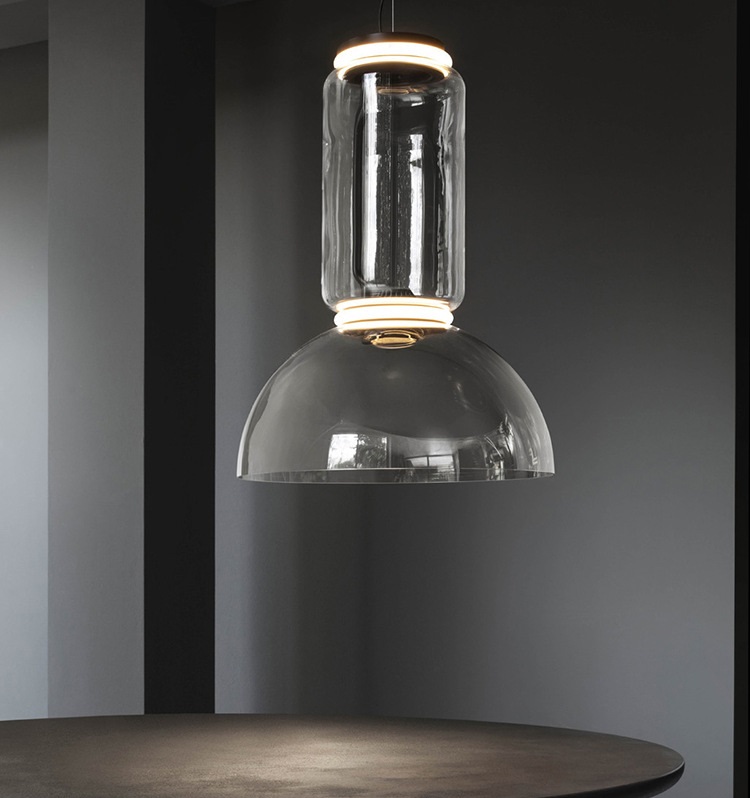 Светильник подвесной ElegantLight DZN-4949 ЧЕРНЫЙ/ПРОЗРАЧНЫЙ ` D400*530/H1200/1/LED/6W/4500К BAMBBO