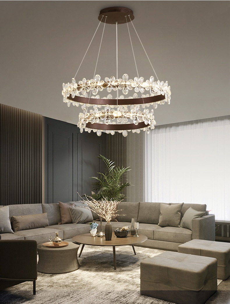 Светильник DZN1-2-30 ЗОЛОТО ` D400+600/H1200/2/LED/63W/4500K