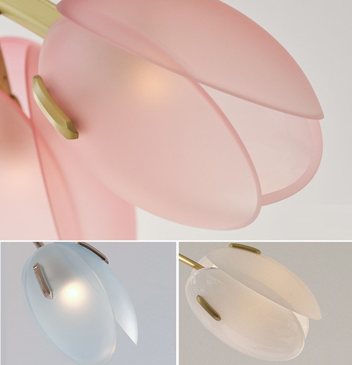 Светильник подвесной ElegantLight DZN-11310 ГОЛУБОЙ ` D700/H420+600/5/G9/25W