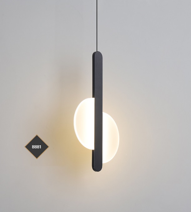 Светильник подвесной SAPFIR (H2129-1BK) SPF-8881 ЧЕРНЫЙ ` D200*420/H1200/1/LED/6W/4500K HALF 24-12