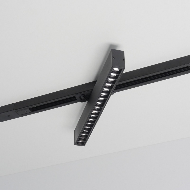 Трековый светильник линейный 18W черный Лайнер2 GRILL
