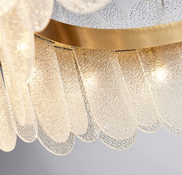 Светильник MD.6032 BRASS/ЛАТУНЬ ` D1000*350/H1200/12/G9/40W PETAL DZN22-05